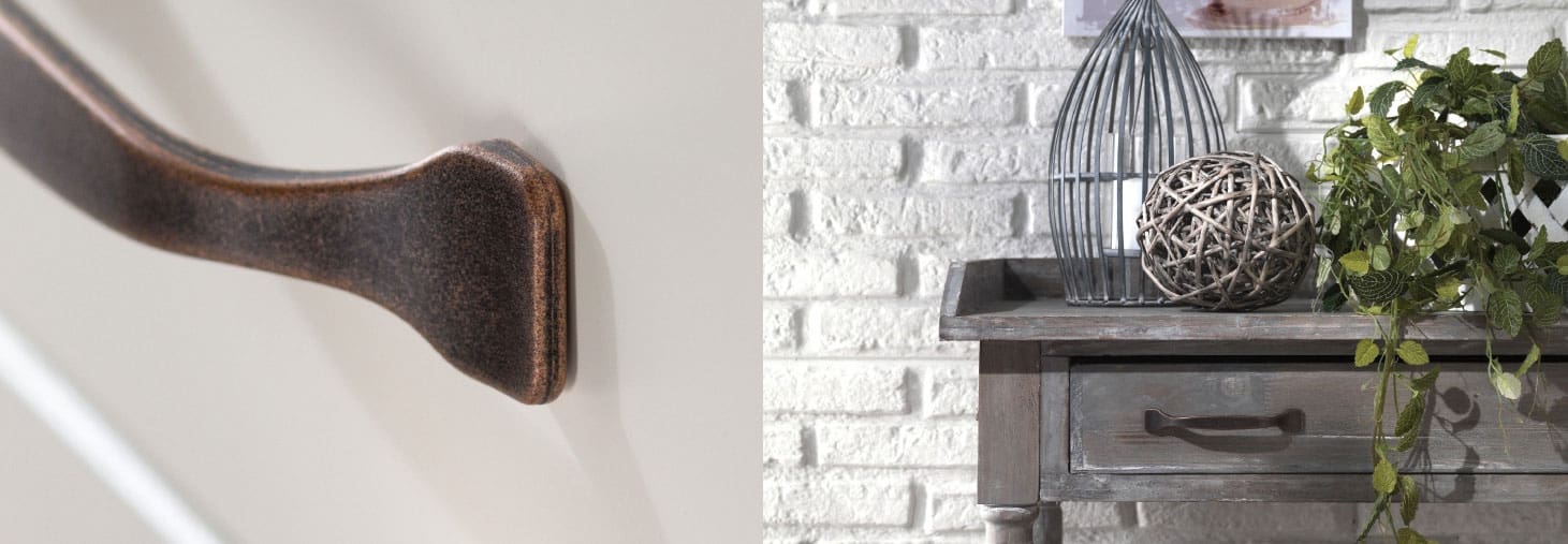 Završna obradakoja sugerira antikni patinirani bakar na plastičnoj ručkici