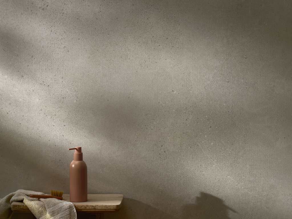 Elegantan dekor, betonsko-sivi zidni panel Massi Grey